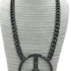SAM Corporation Themes Black Peace Necklace