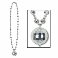 Beistle Mirrored Ball Disco Necklace Themes