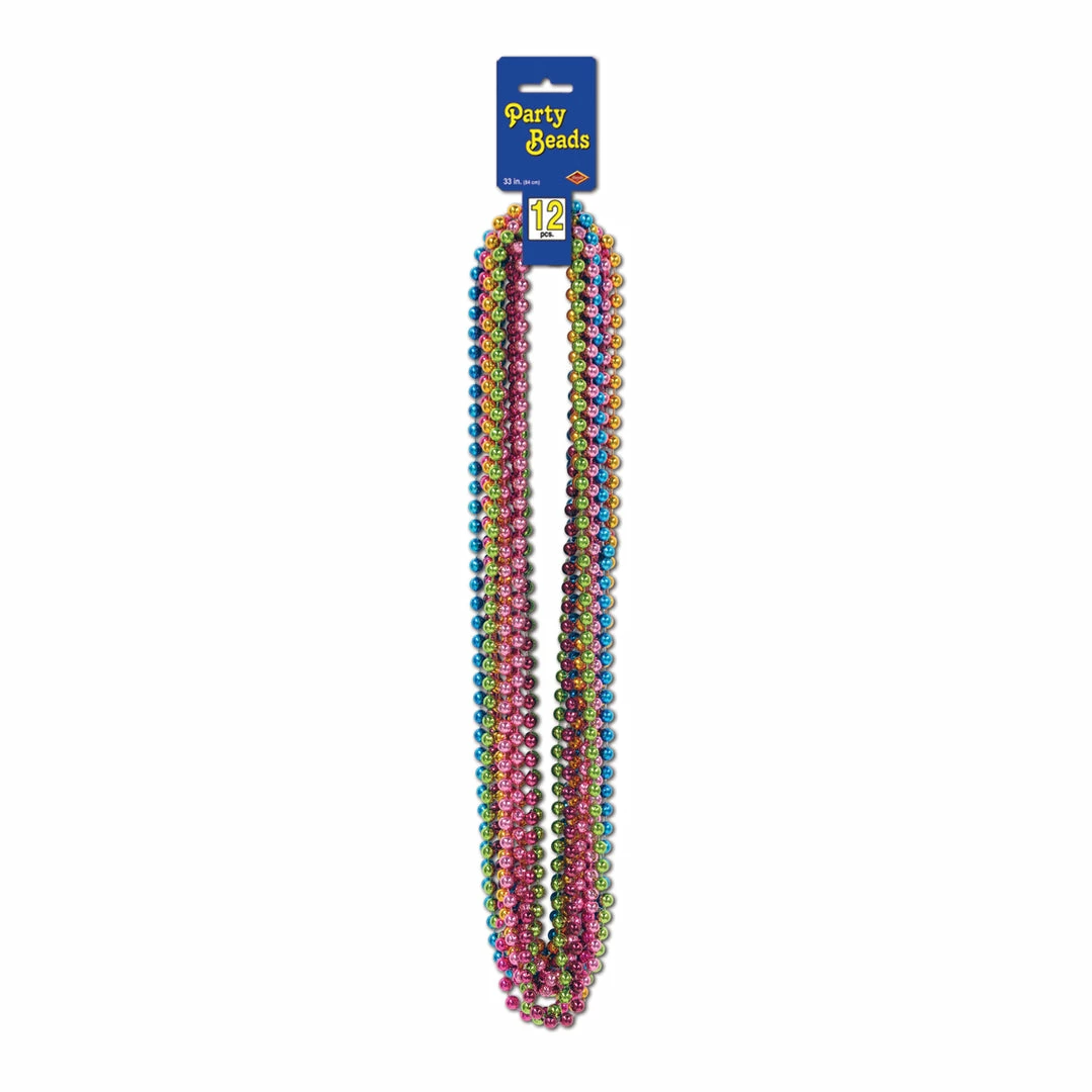 Beistle Other Jewelry Mardi Gras Beads-12 Pack 7 Beistle Other Jewelry Mardi Gras Beads-12 Pack