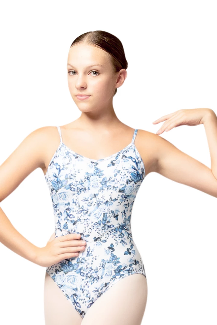 Danse De Paris Jardin Leotard Blue Print 4 Danse De Paris Jardin Leotard Blue Print