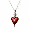 WF Imports Sword Heart Necklace Jewelry
