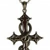 WF Imports Celtic Cross Snake Necklace Jewelry
