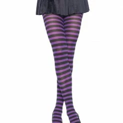 Leg Avenue Holidays Striped Tights (Plus)