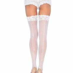 Leg Avenue Lace Top Backseam Stockings