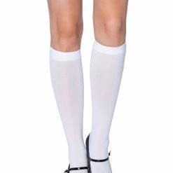 Leg Avenue Sexy Costumes Nylon Opaque Knee Highs