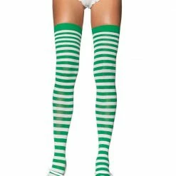 Leg Avenue Holidays Striped Stockings