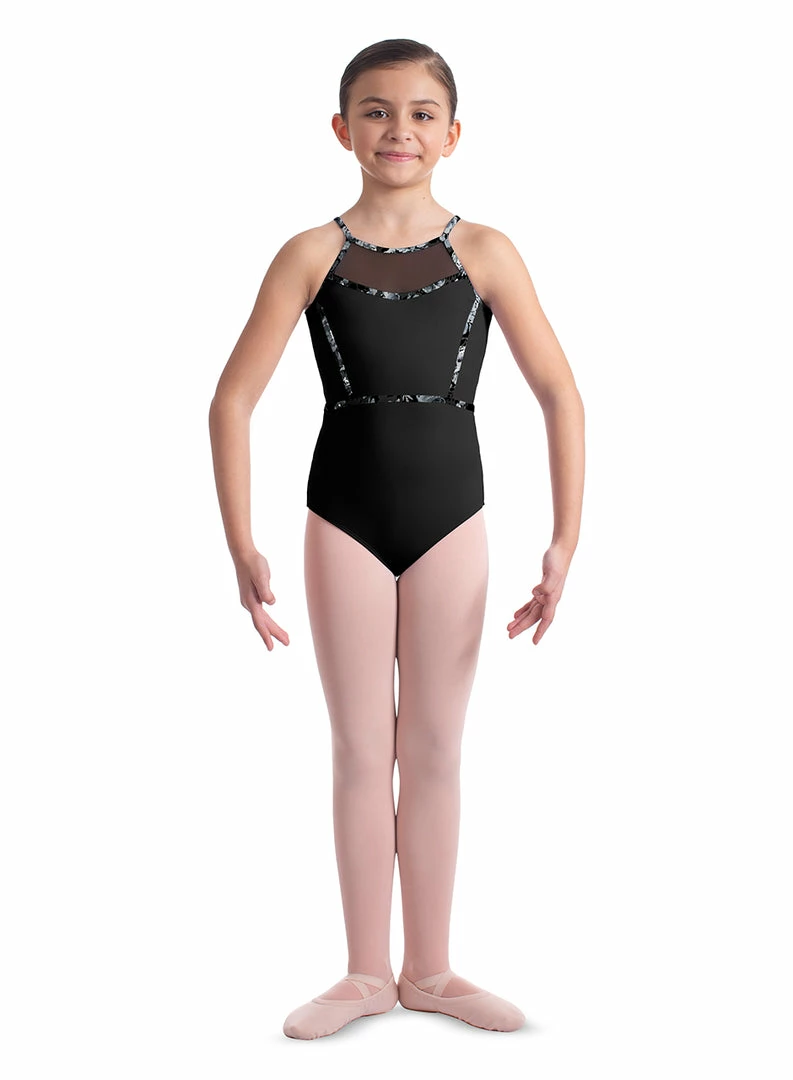 Mirella Halter Print Trim Leotard (Child) Dance Boutique 3 Mirella Halter Print Trim Leotard (Child) Dance Boutique