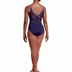 Mirella Halter Neck Print Trim Leotard (Adult) 8 Mirella Halter Neck Print Trim Leotard (Adult)