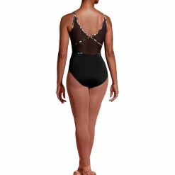 Mirella Halter Neck Print Trim Leotard (Adult) 9 Mirella Halter Neck Print Trim Leotard (Adult)