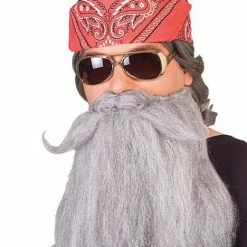 Rubies Makeup Economy Beard And Mustache (Grey)