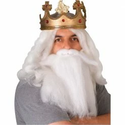 Rubies Economy Beard And Mustache (White) Holidays