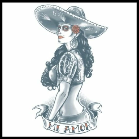 Tinsley Transfers Holidays Mi Amor Day Of The Dead Tattoo 4 Tinsley Transfers Holidays Mi Amor Day Of The Dead Tattoo
