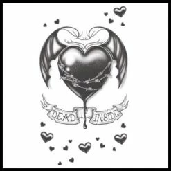 Tinsley Transfers Dead Inside Gothic Tattoo