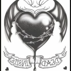 Tinsley Transfers Dead Inside Gothic Tattoo