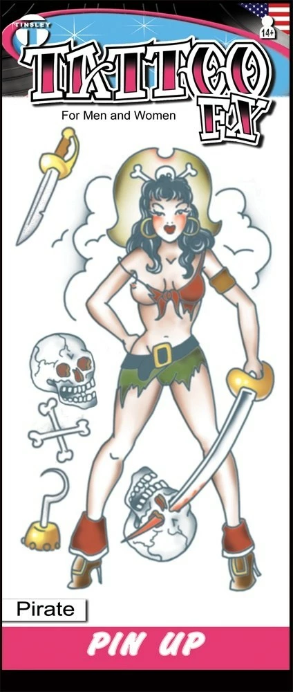 Tinsley Transfers Accessories Pirate Pin Up Girl 4 Tinsley Transfers Accessories Pirate Pin Up Girl