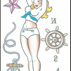 Tinsley Transfers Sailor Pin Up Girl
