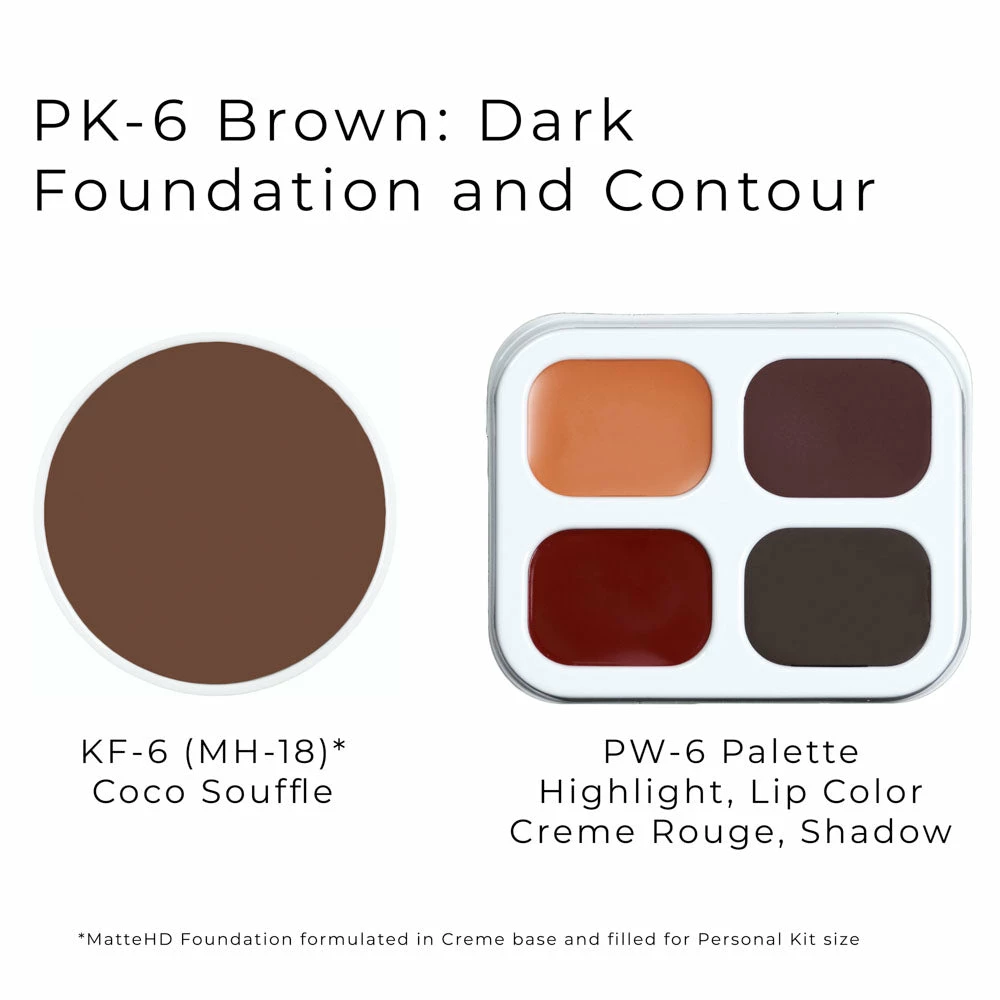 Personal Makeup Kit (Brown Tones) By Ben Nye 6 Personal Makeup Kit (Brown Tones) By Ben Nye