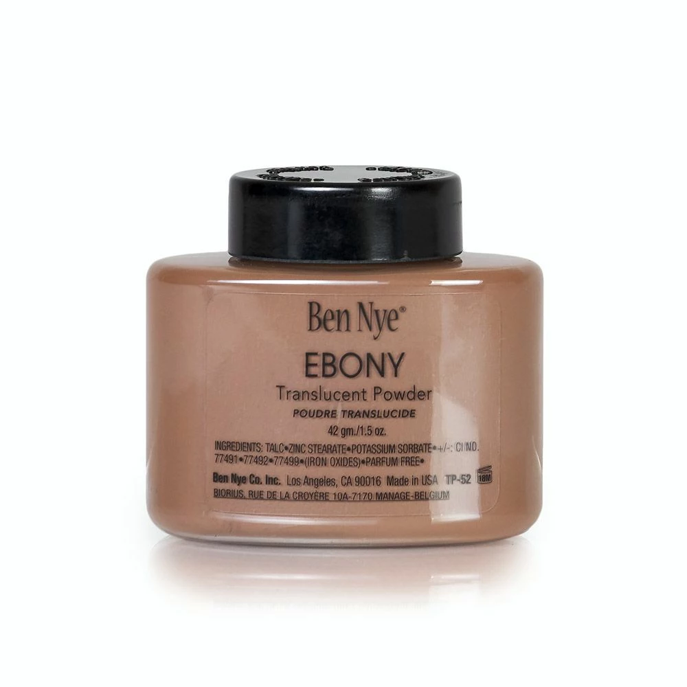Makeup Ebony Translucent Face Powder By Ben Nye TP-52 3 Makeup Ebony Translucent Face Powder By Ben Nye TP-52
