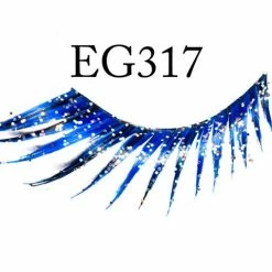 Garland Makeup Glitter Flared Lashes (Dark Blue)