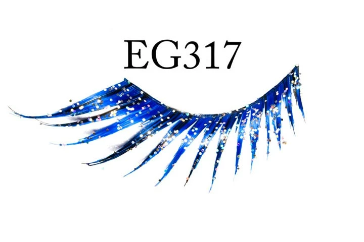 Garland Makeup Glitter Flared Lashes (Dark Blue) 3 Garland Makeup Glitter Flared Lashes (Dark Blue)