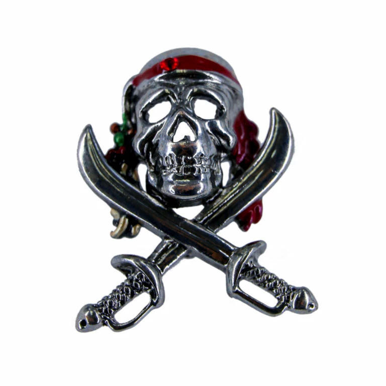 WF Imports Jewelry Pirate Skull Brooch 3 WF Imports Jewelry Pirate Skull Brooch