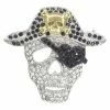WF Imports Themes Rhinestone Pirate Brooch