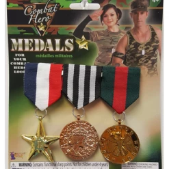 Forum Accessories Military Medal -- 3 Pc. Set