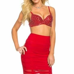 A Chorus Line Sequin Bra (Red) Costuming Separates