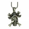 WF Imports Pirate Skull Necklace