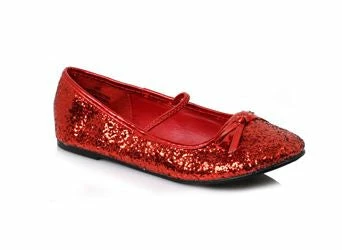 Ellie Shoes Red Glitter Ballet Flat (Child) 3 Ellie Shoes Red Glitter Ballet Flat (Child)