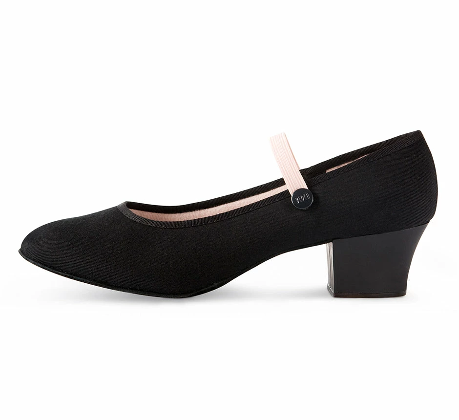 Shoes Tempo Canvas Exam Shoe 1.5" Heel By Bloch 3 Shoes Tempo Canvas Exam Shoe 1.5" Heel By Bloch
