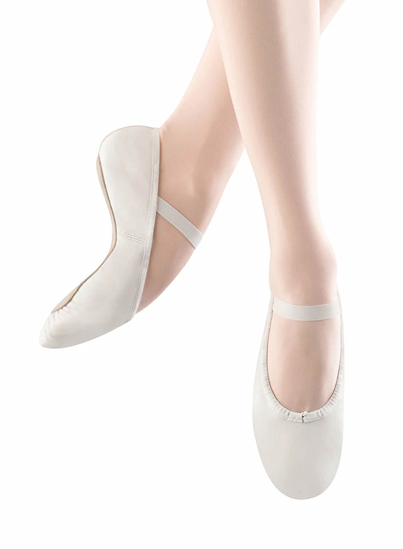 Dansoft Leather Ballet By Bloch (Child, White) 3 Dansoft Leather Ballet By Bloch (Child, White)