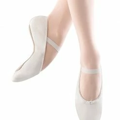 Dansoft Leather Ballet By Bloch (Adult, White) Shoes
