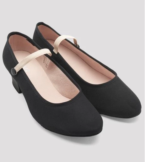 Shoes Tempo Canvas Exam Shoe 1.5" Heel By Bloch 4 Shoes Tempo Canvas Exam Shoe 1.5" Heel By Bloch