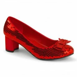 Pleaser Shoes Dorothy Sequin Heeled Pump (Adult)