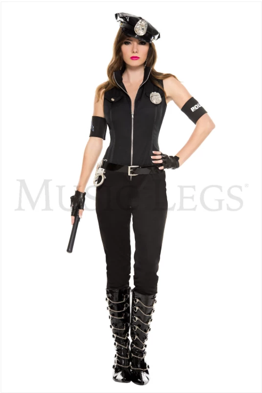 Music Legs Bombshell Cop (Adult) Costumes 3 Music Legs Bombshell Cop (Adult) Costumes