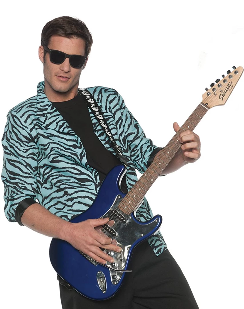 Underwraps Costumes 80's Zebra Jacket (Adult) 3 Underwraps Costumes 80's Zebra Jacket (Adult)