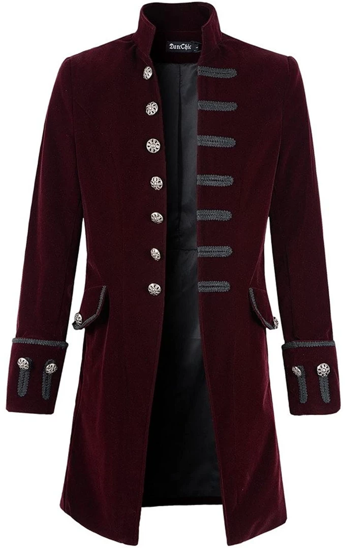 Underwraps Burgundy Frock Coat (Adult) 3 Underwraps Burgundy Frock Coat (Adult)