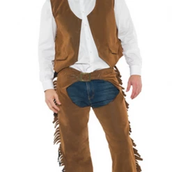 Underwraps Wild West Chaps & Vest (Adult) Costumes