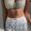 Apple Accessories Belly Dance Sequin Tassel Wrap Skirt