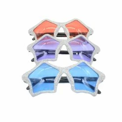 Rinco Accessories Glitter Star Glasses