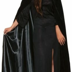 Underwraps Velvet Hooded Cape W/ Lining (Adult)