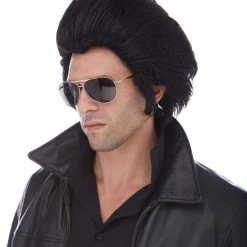 Sepia Elvis Wig Deluxe