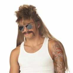 California Costumes Themes Mississippi Mud Flap Moustache & Wig