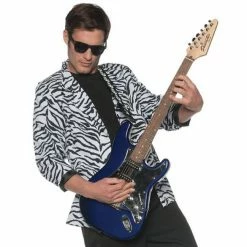 Underwraps Costumes 80's Zebra Jacket (Adult) 7 Underwraps Costumes 80's Zebra Jacket (Adult)