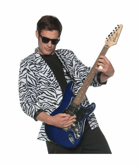 Underwraps Costumes 80's Zebra Jacket (Adult) 5 Underwraps Costumes 80's Zebra Jacket (Adult)