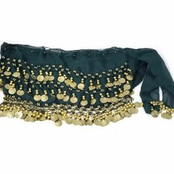 Apple Accessories Costuming Separates Belly Dance Gold Coin Hip Scarf