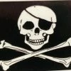 Eagle Emblems Pirate Jolly Rogers Flag Embellishments