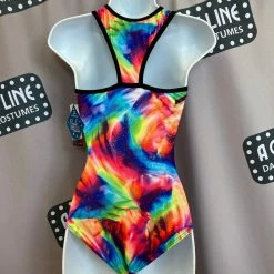 Motionwear Brush Strokes Print Gym Leo (Adult) Dance Boutique
