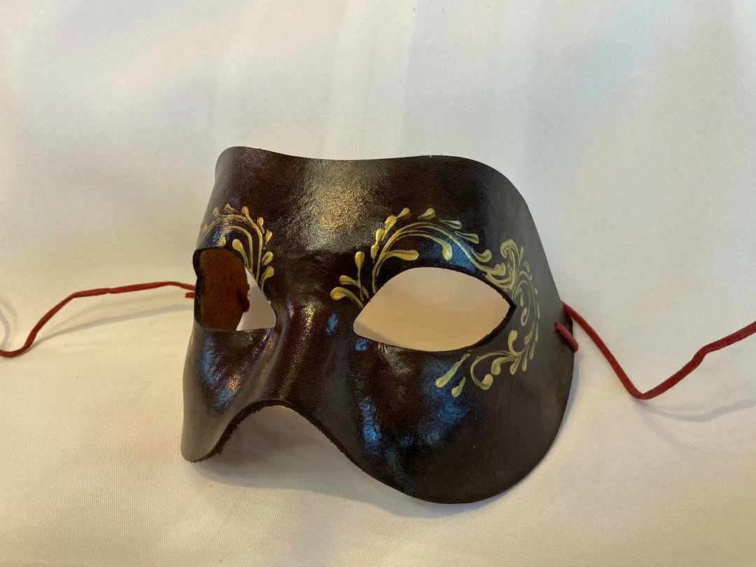 Veneziano Giuseppe Leather Venetian Mask Masks 4 Veneziano Giuseppe Leather Venetian Mask Masks